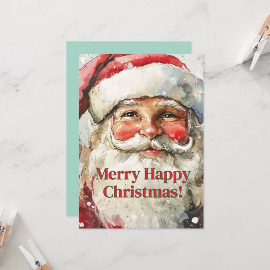 kerst met pretkerst kaart (Voorkant / Achterkant in situ)