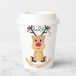 Kerst met rendieren papieren bekers