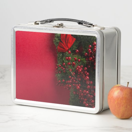 kerst met rode bessen (In situ)