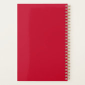 kerst met rode bessen planner (Achterkant)