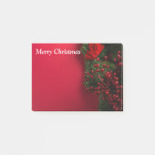 kerst met rode bessen post-it® notes (Voorkant)