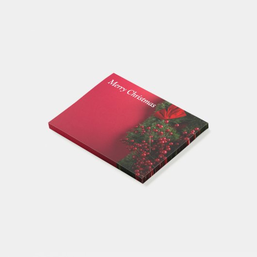 kerst met rode bessen post-it® notes (Schuin)