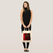 kerst met rode bessen tote bag (Voorkant (model))