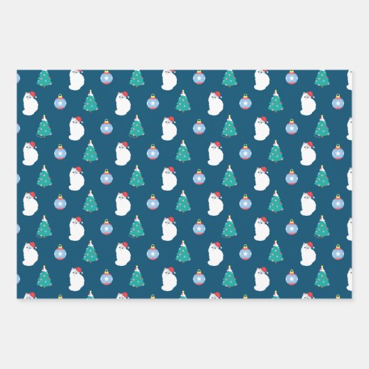  kerst met rolgordel inpakpapier vel (Voorkant 2)