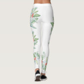  kerst met rood en groen Holly Leggings (Achterkant)