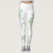  kerst met rood en groen Holly Leggings (Voorkant)