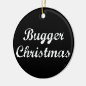kerst met rugger keramisch ornament (Links)