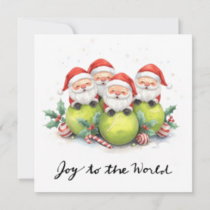 Kerst met Sabta en tennisbal Feestdagenkaart