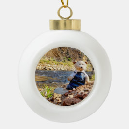 Kerst met Sal — Keramisch sieraad Keramische Bal Ornament