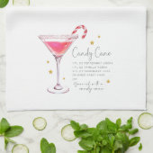 Kerst met snoepjes, recept keukenhanddoek (Gevouwen)