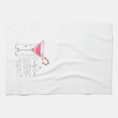 Kerst met snoepjes, recept keukenhanddoek (Horizontaal)