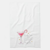 Kerst met snoepjes, recept keukenhanddoek (Verticaal)