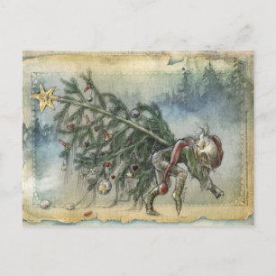 Kerst met steeling feestdagenkaart