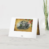  kerst met stuurcabine feestdagen kaart (Achterkant)