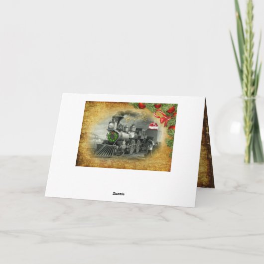  kerst met stuurcabine feestdagen kaart (Achterkant)