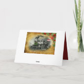  kerst met stuurcabine feestdagen kaart (Achterkant)