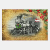 kerst met stuurcabine inpakpapier vel (Voorkant 3)