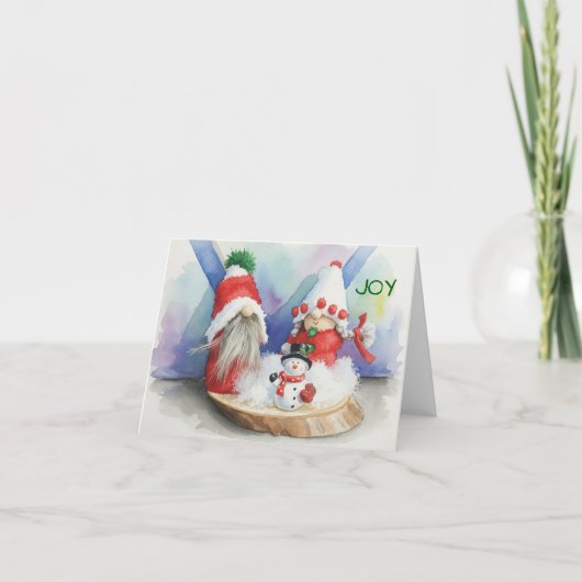 Kerst met veel vreugde bedankkaart (Voorkant)
