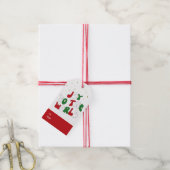 Kerst met vreugde voor de wereld cadeaulabel (Met Touw)