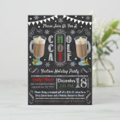 Kerst met warme chocolade kaart (Staand voorkant)