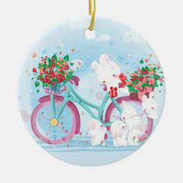  kerst met Watecrolor Keramisch Ornament