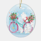 kerst met Watecrolor Keramisch Ornament (Links)