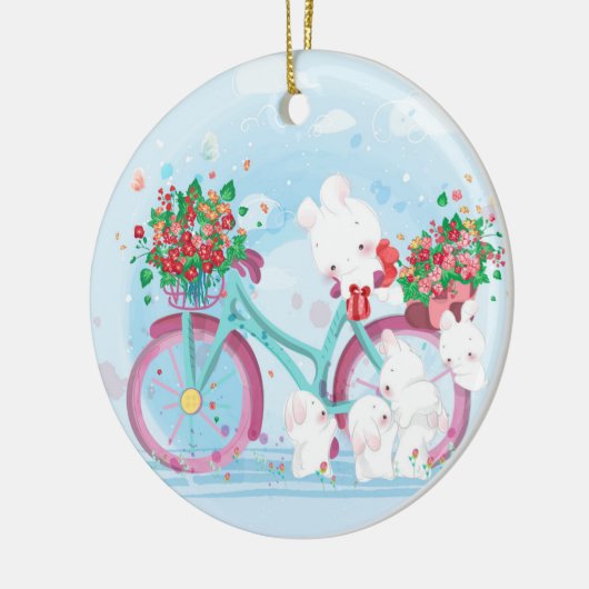  kerst met Watecrolor Keramisch Ornament (Links)