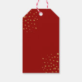 Kerst met waterverf bessen en takken  cadeaulabel (Achterkant)