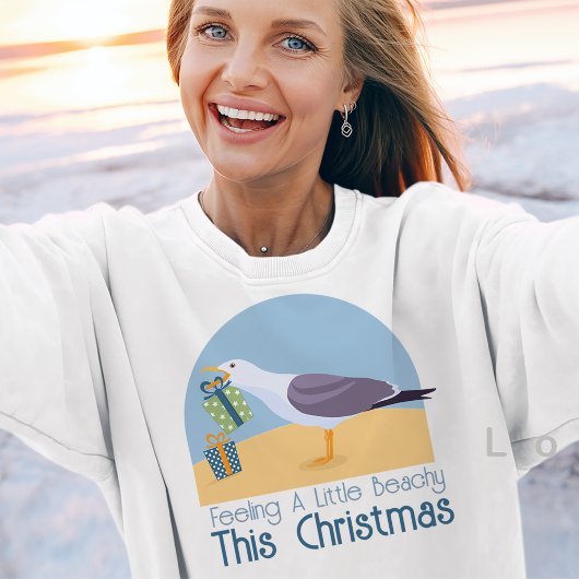 Kerst met Zeemeeuw Thema Strand Trui