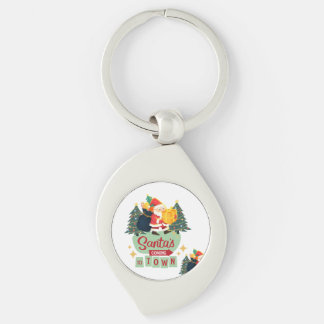Kerst metalen sleutelhanger