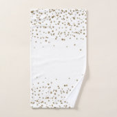 Kerst Metallic Goud en Wit Bad Handdoek (Handdoek)
