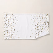 Kerst Metallic Goud en Wit Bad Handdoek (Handdoek)