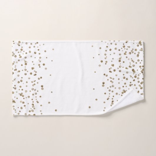 Kerst Metallic Goud en Wit Bad Handdoek (Handdoek)