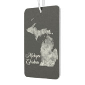 Kerst Michigan State Kaart Sneeuwvlokken Luchtverfrisser (Links)