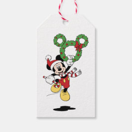 Kerst Mickey Mouse Cadeaubijslaters Cadeaulabel