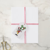 Kerst Mickey Mouse Cadeaubijslaters Cadeaulabel (Met Touw)