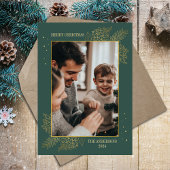 Kerst Middeleeuwse Christelijke katholieke gouden  Feestdagenkaart