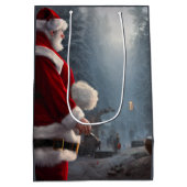 Kerst Midden Geschenkentas Medium Cadeauzakje (Achterkant)