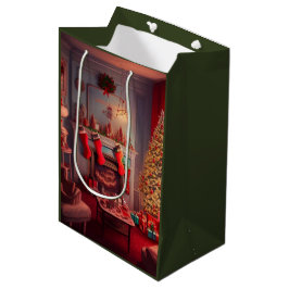Kerst Midden Geschenkentas Medium Cadeauzakje