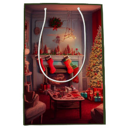 Kerst Midden Geschenkentas Medium Cadeauzakje