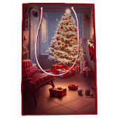 Kerst Midden Geschenkzak Medium Cadeauzakje (Voorkant)