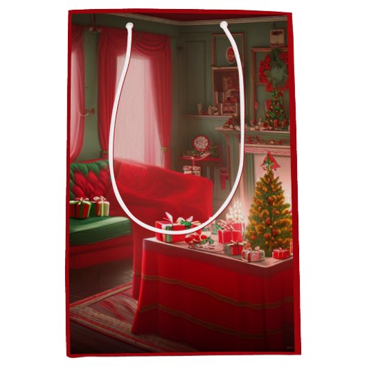 Kerst Middenformaat cadeautas (Voorkant)