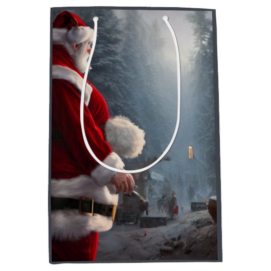 Kerst Middenformaat Cadeautas (Voorkant)