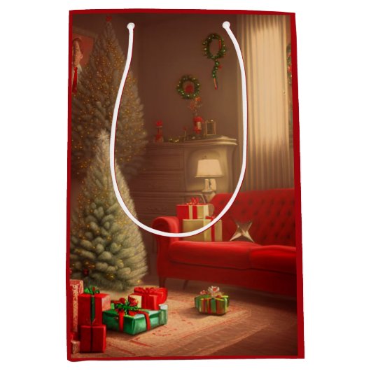 Kerst Middenformaat cadeautas (Voorkant)