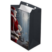 Kerst Middenformaat cadeautaszak Medium Cadeauzakje (Voorkant Gekanteld)