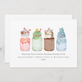 Kerst Milkshakes Ijsbedrijf Feestdagenkaart (Voorkant / Achterkant)
