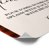 Kerst Mimosa bar teken Vrijgezellenfeest brunch Poster (Hoek)