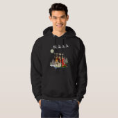 Kerst Miniature Schnauzer Hoodie (Voorkant volledig)