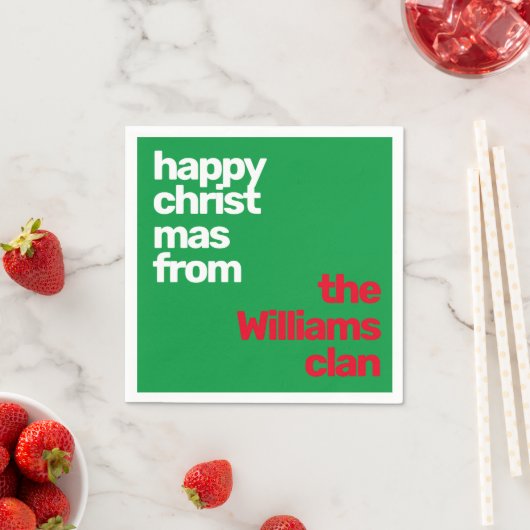 Kerst Minimale eenvoudige moderne partij papier ro Servet (Insitu)