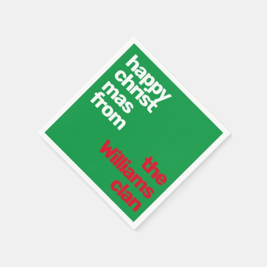 Kerst Minimale eenvoudige moderne partij papier ro Servet (Hoek)